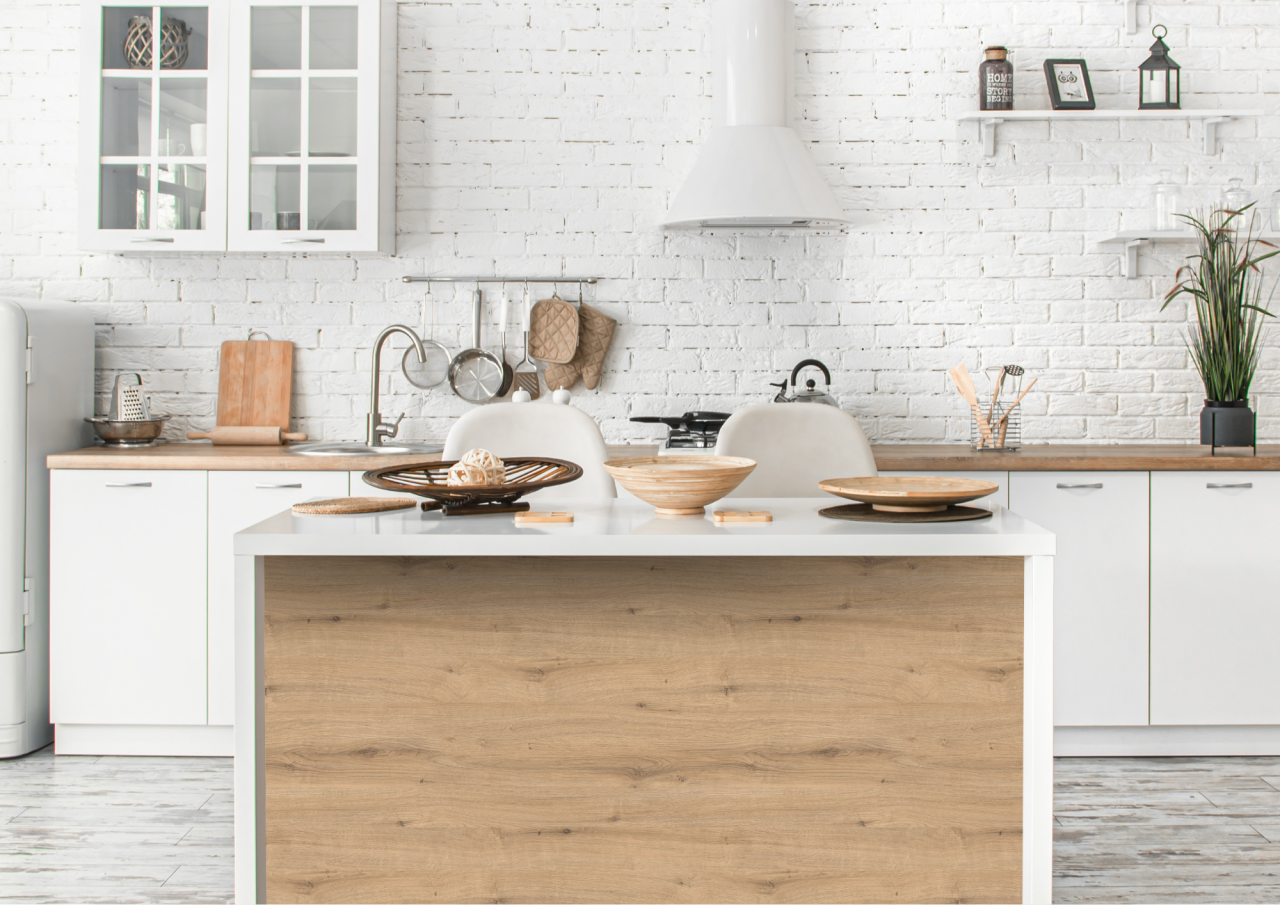 Coloris 0001LU Blanc brillant vue cuisine