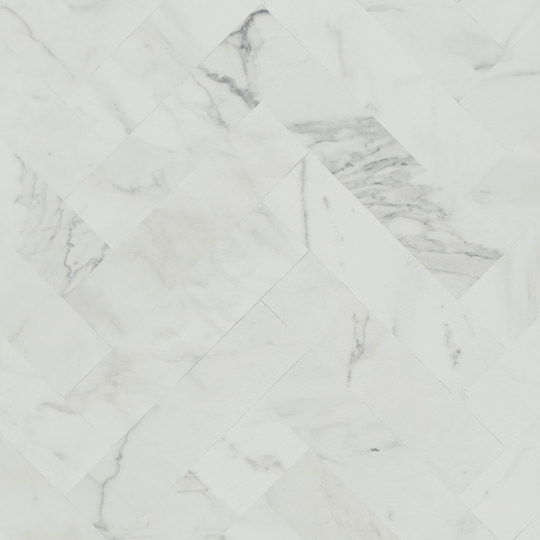 Coloris 9310NDF White marble Herringbone vue zoomée