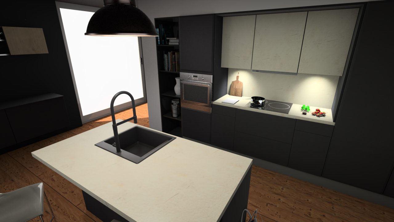 Coloris 9477ARD Marfil cream vue cuisine