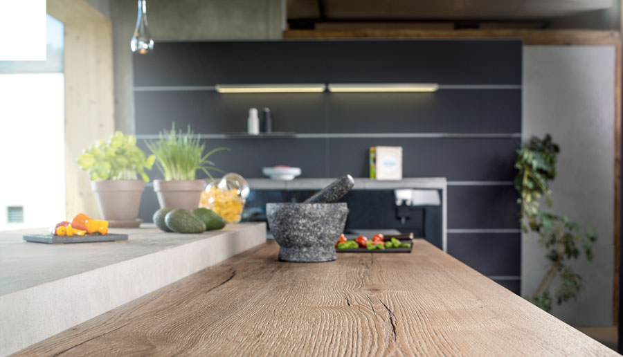 Coloris H1180ST37 Chêne Halifax naturel vue cuisine
