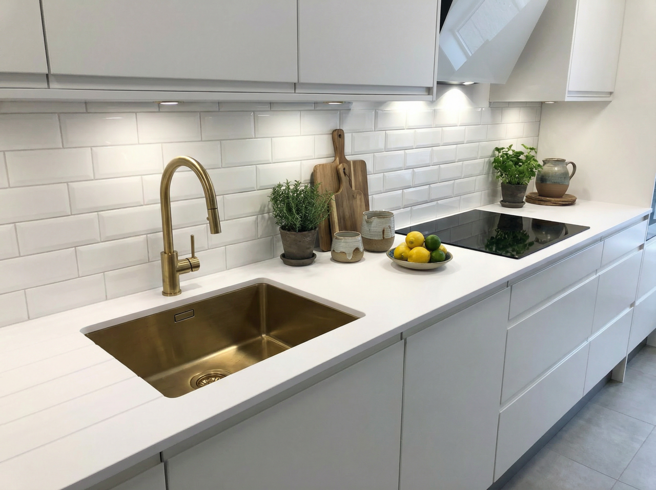 Coloris CO20B189FUSION Blanc cristal vue cuisine